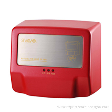 Hand Dryer Red Color Restroom V-183